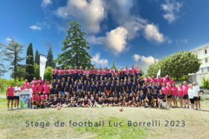 Photographie du stage Luc Borelli en 2023 de l'équipe au complet.